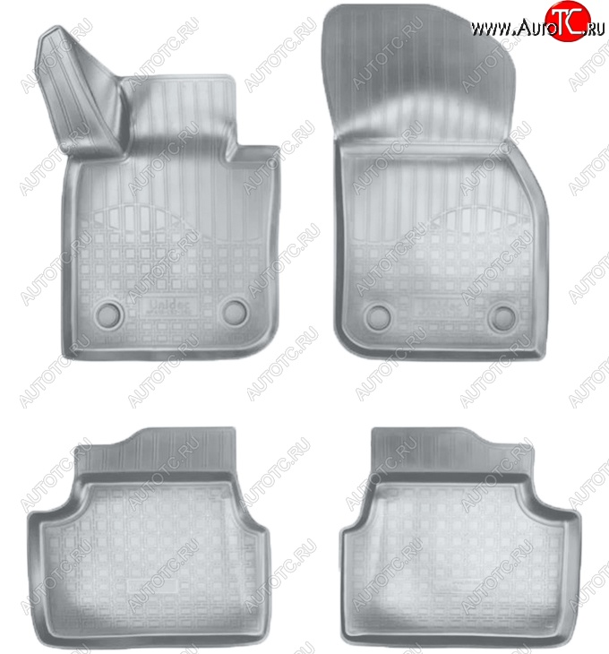 2 199 р. Коврики салонные Noplast (3D)  Mini Hatch  F55 (2014-2024) (Серые)  с доставкой в г. Калуга