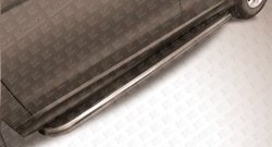 13 949 р. Широкая защита порогов из трубы диаметром 42 мм Slitkoff  Mitsubishi ASX (2013-2016)  с доставкой в г. Калуга. Увеличить фотографию 2