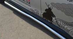 14 849 р. Защита порогов из круглой трубы диаметром 63 мм Russtal  Mitsubishi ASX (2013-2016) (Защита порогов с со скосами на торцах (вариант 1))  с доставкой в г. Калуга. Увеличить фотографию 2