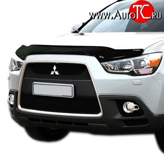 2 879 р. Дефлектор капота NovLine long  Mitsubishi ASX (2010-2020) дорестайлинг, 1-ый рестайлинг, 2-ой рестайлинг  с доставкой в г. Калуга