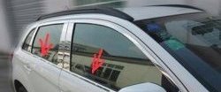 3 599 р. Нижние накладки на окна дверей СТ Mitsubishi ASX дорестайлинг (2010-2012) (Неокрашенные)  с доставкой в г. Калуга. Увеличить фотографию 1
