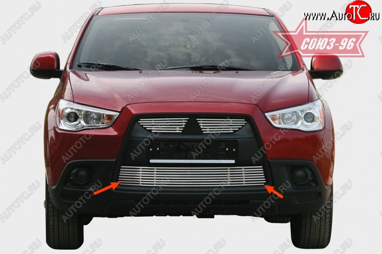 4 544 р. Декоративный элемент воздухозаборника Souz-96 (d10)  Mitsubishi ASX (2010-2012)  с доставкой в г. Калуга