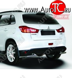 7 109 р. Защита заднего бампера уголки d42 Souz-96 Mitsubishi ASX 1-ый рестайлинг (2013-2016)  с доставкой в г. Калуга