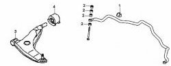 349 р. Полиуретановая втулка стабилизатора передней подвески Точка Опоры (18 мм) Mitsubishi Lancer 8 дорестайлинг седан (1995-1997)  с доставкой в г. Калуга. Увеличить фотографию 2