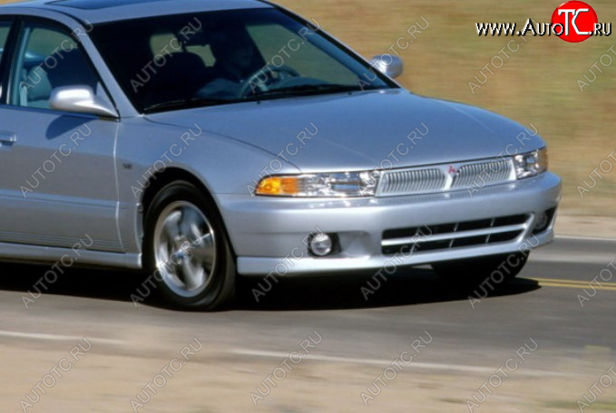 13 549 р. Передний бампер TYG (USA) Mitsubishi Galant 8  дорестайлинг седан (1996-1998) (Неокрашенный)  с доставкой в г. Калуга