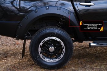 26 999 р. Расширители колесных арок RA (60 мм, комплект)  Mitsubishi L200  5 KK,KL (2015-2019) (Поверхность глянец (под покраску), Неокрашенные)  с доставкой в г. Калуга. Увеличить фотографию 2