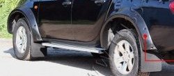 27 849 р. Накладки на колёсные арки RA (усиленные)  Mitsubishi L200  5 KK,KL (2015-2019) (Поверхность глянец (под окраску), Неокрашенные)  с доставкой в г. Калуга. Увеличить фотографию 1