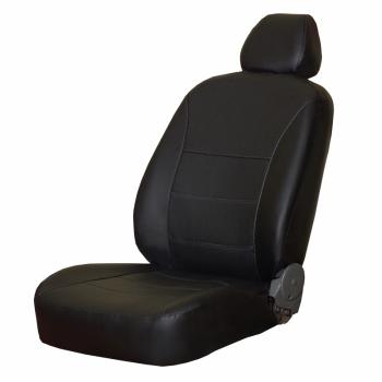 4 749 р. Чехлы сидений (экокожа) ПЕТРОВ Орегон Mitsubishi L200 4  дорестайлинг (2006-2014) (черный)  с доставкой в г. Калуга. Увеличить фотографию 1