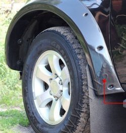 Накладки на колёсные арки RA (усиленные) Mitsubishi L200 4  дорестайлинг (2006-2014)