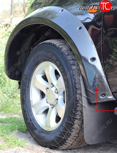 27 849 р. Накладки на колёсные арки RA (усиленные)  Mitsubishi L200  4 (2006-2014) (Плверхность глянец (подд окраску), Неокрашенные)  с доставкой в г. Калуга