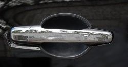 299 р. Накладки под ручки дверей RA (Single Cab, Club Cab)  Mitsubishi L200  4 (2006-2014) (Поверхность глянец под окраску, Неокрашенные)  с доставкой в г. Калуга. Увеличить фотографию 1