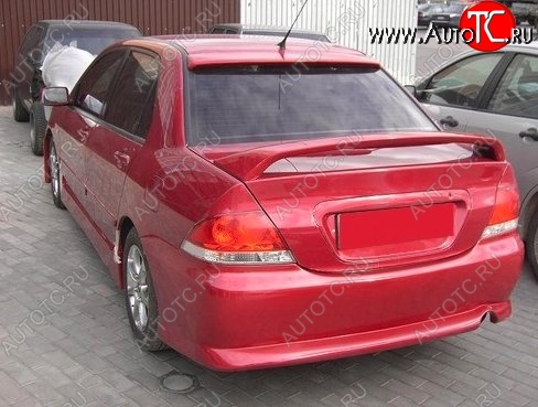 4 599 р. Козырёк на заднее стекло CT Mitsubishi Lancer 9 2-ой рестайлинг седан (2005-2009) (Неокрашенный)  с доставкой в г. Калуга