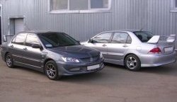 6 699 р. Пороги накладки EVO 9  Mitsubishi Lancer  9 (2003-2009) 1-ый рестайлинг седан, 1-ый рестайлинг универсал, 2-ой рестайлинг седан, 2-ой рестайлинг универсал (Неокрашенные)  с доставкой в г. Калуга. Увеличить фотографию 2