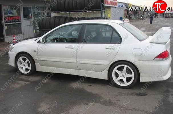 6 699 р. Пороги накладки EVO 9 Mitsubishi Lancer 9 2-ой рестайлинг универсал (2005-2009) (Неокрашенные)  с доставкой в г. Калуга