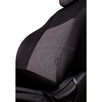 6 649 р. Чехлы для сидений Lord Autofashion Дублин (жаккард)  Mitsubishi Lancer  9 (2003-2009) (Черный, вставка Сеул серый)  с доставкой в г. Калуга. Увеличить фотографию 4