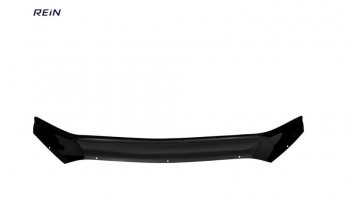 Дефлектор капота REIN (ЕВРО крепеж) без логотипа Mitsubishi Lancer 10 седан дорестайлинг (2007-2010)