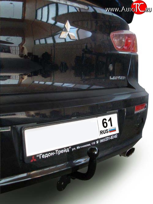 6 899 р. Фаркоп Лидер Плюс Mitsubishi Lancer 10 седан дорестайлинг (2007-2010) (Без электропакета)  с доставкой в г. Калуга