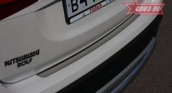 1 484 р. Накладка защитная на задний бампер Souz-96  Mitsubishi Outlander  GF (2015-2018)  с доставкой в г. Калуга. Увеличить фотографию 1
