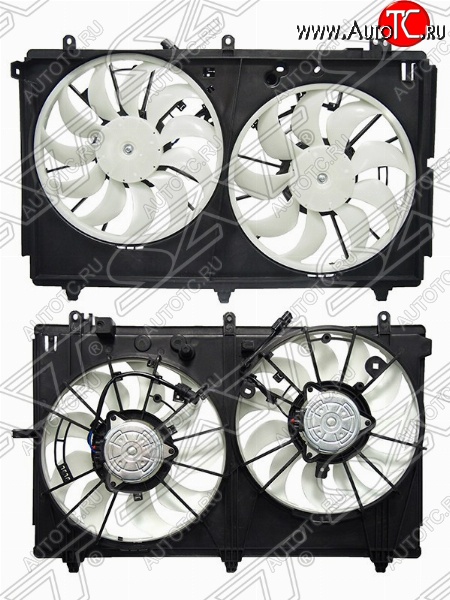 9 649 р. Диффузор радиатора в сборе SAT  Mitsubishi Outlander  GF (2012-2014)  с доставкой в г. Калуга