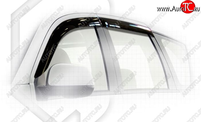 2 079 р. Дефлектора окон CA-Plastiс  Mitsubishi Outlander  XL (2005-2009) (Classic полупрозрачный, Без хром.молдинга)  с доставкой в г. Калуга