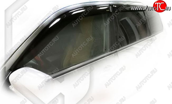 2 079 р. Дефлектора окон CA-Plastiс  Mitsubishi Outlander  CU (2003-2009) (Classic полупрозрачный)  с доставкой в г. Калуга