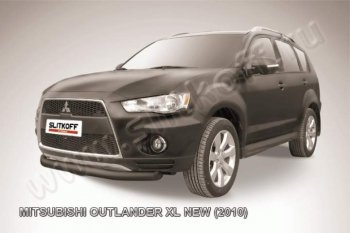 защита переднего бампера Slitkoff Mitsubishi Outlander XL (CW)  рестайлинг (2010-2013)