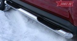 10 484 р. Защита порогов с проступью Souz-96 (d76) Mitsubishi Outlander XL (CW)  рестайлинг (2010-2013)  с доставкой в г. Калуга. Увеличить фотографию 1