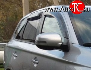 999 р. Комплект дефлекторов окон (ветровиков) 4 шт. Russtal Mitsubishi Outlander GF дорестайлинг (2012-2014)  с доставкой в г. Калуга