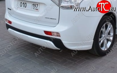 4 799 р. Боковые накладки на задний бампер BROOMER Design  Mitsubishi Outlander  GF (2012-2014) (Неокрашенная)  с доставкой в г. Калуга