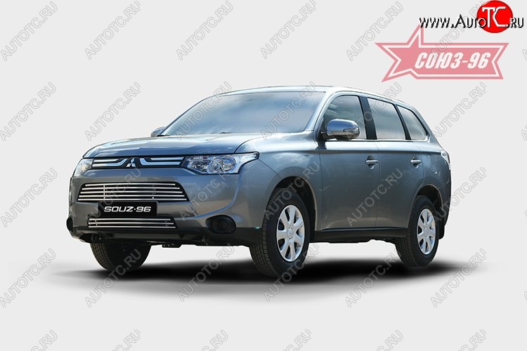 9 899 р. Декоративные элементы воздухозаборника Souz-96 (d16) Mitsubishi Outlander GF дорестайлинг (2012-2014)  с доставкой в г. Калуга