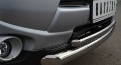 18 799 р. Защита переднего бампера (2 трубыØ76 и 42 мм, нержавейка) Russtal  Mitsubishi Outlander  GF (2012-2014)  с доставкой в г. Калуга. Увеличить фотографию 4