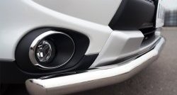 12 499 р. Одинарная защита переднего бампера диаметром 63 мм Russtal  Mitsubishi Outlander  GF (2014-2016)  с доставкой в г. Калуга. Увеличить фотографию 3