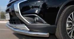 11 999 р. Одинарная защита переднего бампера диаметром 63 мм Russtal  Mitsubishi Outlander  GF (2015-2018)  с доставкой в г. Калуга. Увеличить фотографию 1