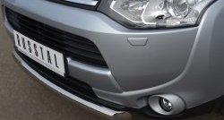 14 599 р. Одинарная защита переднего бампера диаметром 76 мм Russtal  Mitsubishi Outlander  GF (2012-2014)  с доставкой в г. Калуга. Увеличить фотографию 1