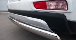 15 649 р. Защита заднего бампера (Ø75x42 мм, нержавейка) Russtal  Mitsubishi Outlander  GF (2014-2016)  с доставкой в г. Калуга. Увеличить фотографию 4
