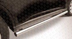 10 999 р. Защита порогов из круглой трубы диаметром 57 мм Slitkoff  Mitsubishi Outlander  GF (2012-2014) (Нержавейка, Полированная)  с доставкой в г. Калуга. Увеличить фотографию 1