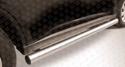 11 949 р. Защита порогов из круглой трубы диаметром 76 мм Slitkoff  Mitsubishi Outlander  GF (2012-2014) (Нержавейка, Полированная)  с доставкой в г. Калуга. Увеличить фотографию 1