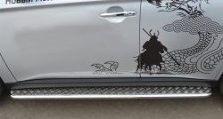 20 749 р. Широкая защита порогов Russtal  Mitsubishi Outlander  GF (2012-2014)  с доставкой в г. Калуга. Увеличить фотографию 1