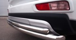 15 999 р. Защита заднего бампера (Ø63 и 42 мм, нержавейка) Russtal  Mitsubishi Outlander  GF (2014-2016)  с доставкой в г. Калуга. Увеличить фотографию 4