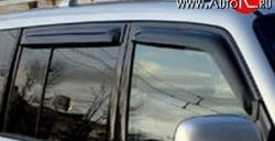 999 р. Комплект дефлекторов окон (ветровиков) 4 шт. (5 дверей) Russtal Mitsubishi Pajero 4 V90 дорестайлинг (2006-2011)  с доставкой в г. Калуга. Увеличить фотографию 1