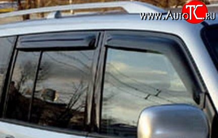999 р. Комплект дефлекторов окон (ветровиков) 4 шт. (5 дверей) Russtal Mitsubishi Pajero 4 V90 дорестайлинг (2006-2011)  с доставкой в г. Калуга