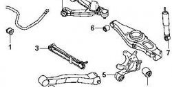 1 239 р. Полиуретановый сайлентблок задней подвески продольного рычага Точка Опоры  Mitsubishi Pajero  3 V70 (1999-2003)  с доставкой в г. Калуга. Увеличить фотографию 2