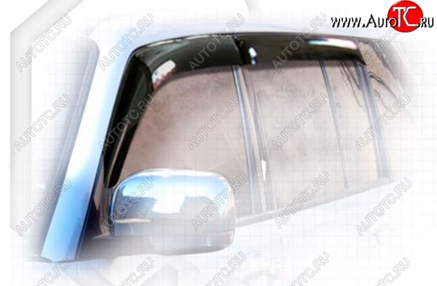 2 259 р. Дефлектора окон CA-Plastiс  Mitsubishi Pajero  4 V90 (2006-2015) (Classic полупрозрачный, Без хром.молдинга)  с доставкой в г. Калуга
