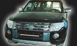11 549 р. Накладка на передний бампер (Wagon) CT Mitsubishi Pajero 4 V90 дорестайлинг (2006-2011) (Неокрашенная)  с доставкой в г. Калуга. Увеличить фотографию 1