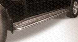 13 549 р. Широкая защита порогов с трубой диаметром 57 мм Slitkoff Mitsubishi Pajero 4 V90 дорестайлинг (2006-2011)  с доставкой в г. Калуга. Увеличить фотографию 1