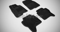 Износостойкие коврики в салон 3D MITSUBISHI PAJERO IV черные (компл) Mitsubishi (Митсубиси) Pajero (Паджеро) ( 4 V90,  4 V80) (2006-2015) 4 V90, 4 V80 дорестайлинг, дорестайлинг, 1-ый рестайлинг, 3 дв. 1-ый рестайлинг