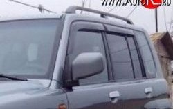 Комплект дефлекторов окон (ветровиков) 4 шт. (5 дверей) Russtal Mitsubishi Pajero iO (1998-2007)