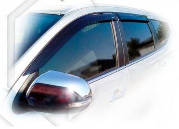 2 099 р. Дефлектора окон (KS0W) CA-Plastiс  Mitsubishi Pajero Sport  3 QE (2015-2021) (Classic полупрозрачный)  с доставкой в г. Калуга. Увеличить фотографию 1