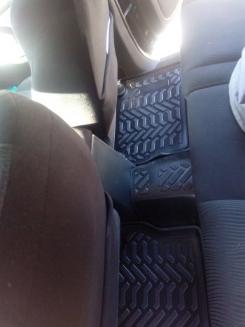 1 489 р. Комплект ковриков в салон (с подпятником) Aileron 3D  Mitsubishi Pajero Sport  3 QE (2015-2021)  с доставкой в г. Калуга. Увеличить фотографию 4