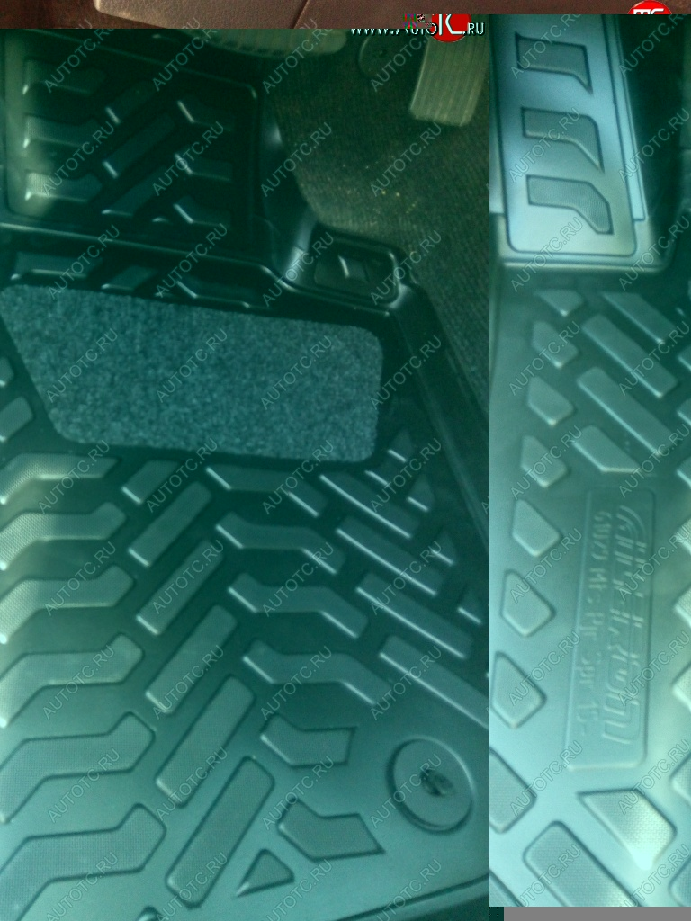 1 489 р. Комплект ковриков в салон (с подпятником) Aileron 3D  Mitsubishi Pajero Sport  3 QE (2015-2021)  с доставкой в г. Калуга